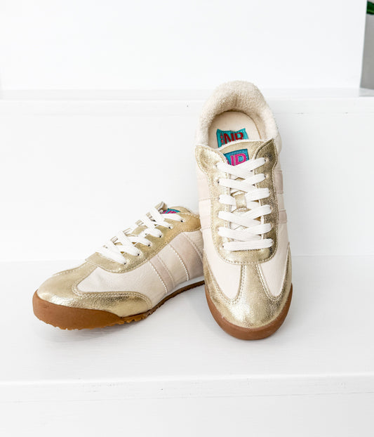 Buty sportowe Madrid w kolorze beżowo-złotym