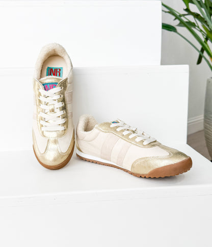 Sneaker Madrid in Beige/Oro