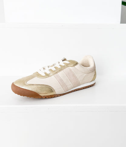 Sneaker Madrid in Beige/Oro