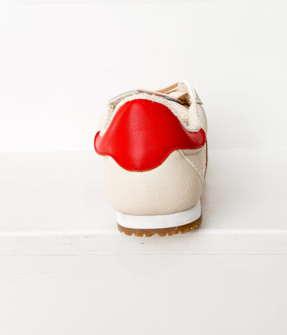 Sneaker Madrid in Beige/Rosso