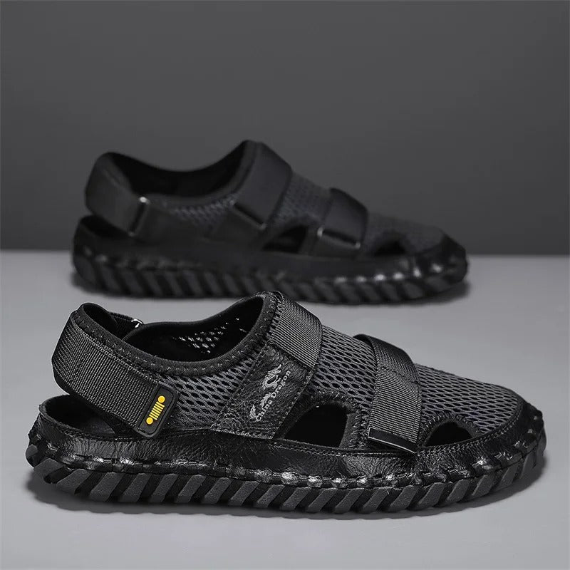 DAVEY | Leder Fischer Sandalen
