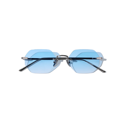 Martin Hexagon Frameless Sunglasses