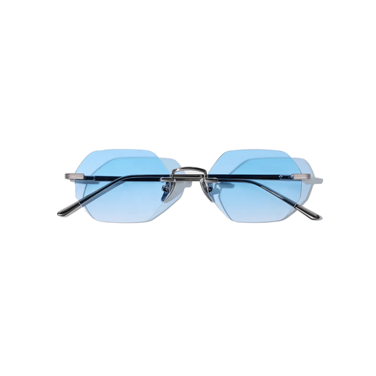 Martin Hexagon Frameless Sunglasses