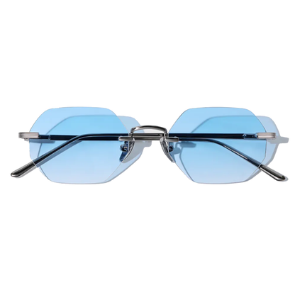 Martin Hexagon Frameless Sunglasses