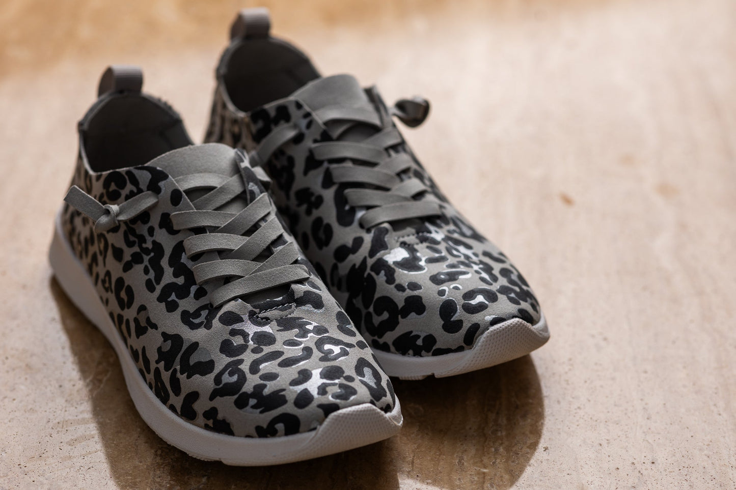 Sneaker Mayo in Leopardo Grigio Chiaro
