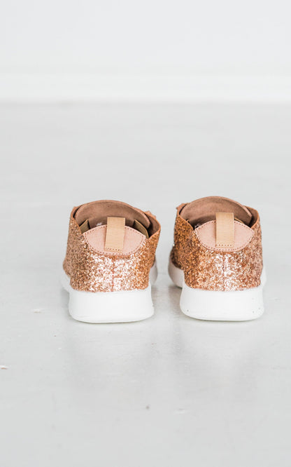 Sneaker Mayo Glitter in Oro Rosa