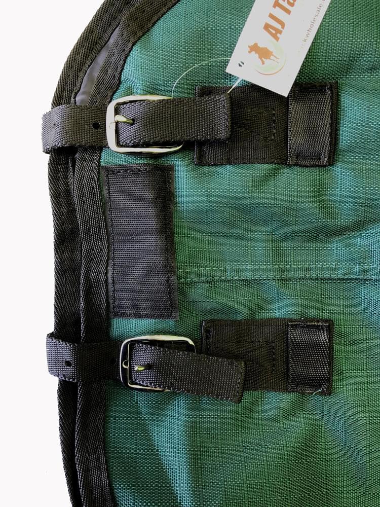 AJ Tack 1200D Horse Turnout Blanket with Storage Bag - Green