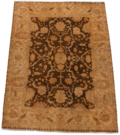 9x12 New Gold Wash Indian Oushak Design Carpet