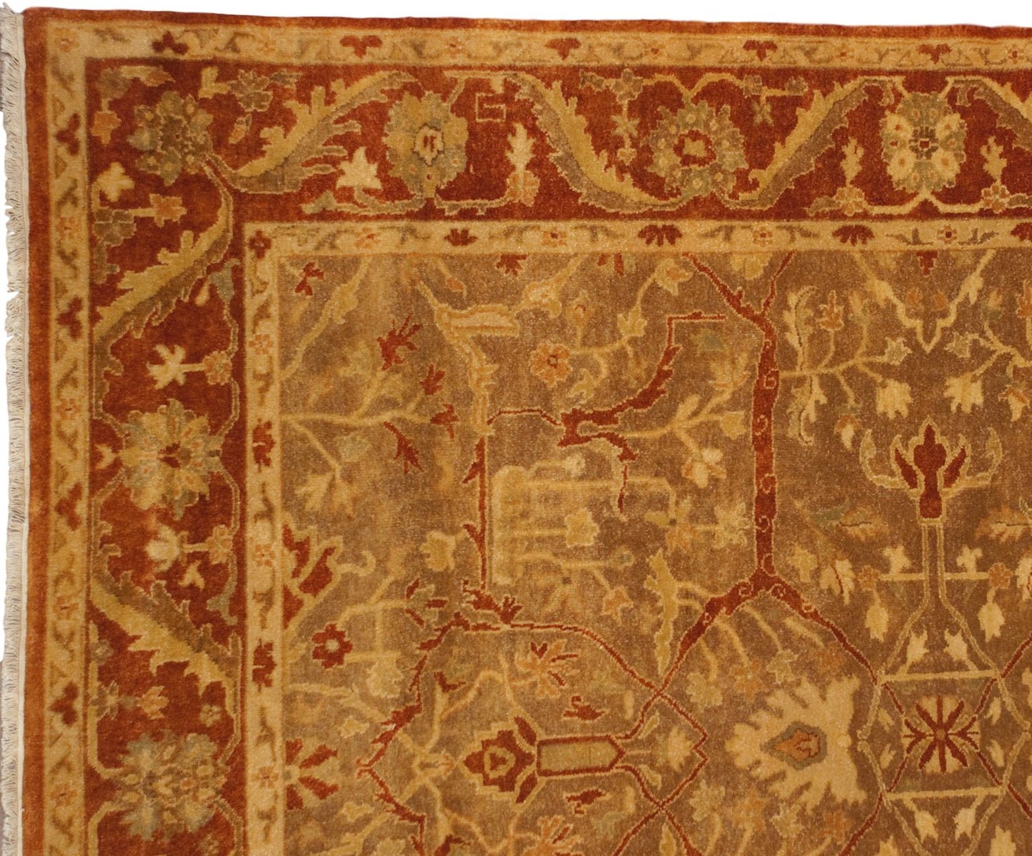 8x10 New Gold Wash Indian Oushak Design Carpet