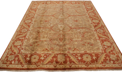 8x10 New Gold Wash Indian Oushak Design Carpet