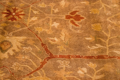 8.5x11.5 New Gold Wash Indian Oushak Design Carpet