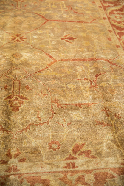 8.5x11.5 New Gold Wash Indian Oushak Design Carpet