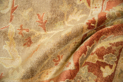 8.5x11.5 New Gold Wash Indian Oushak Design Carpet