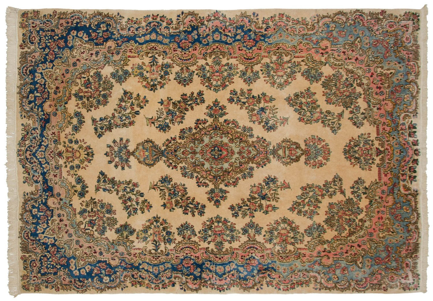 6x9 Vintage Fine Kerman Carpet