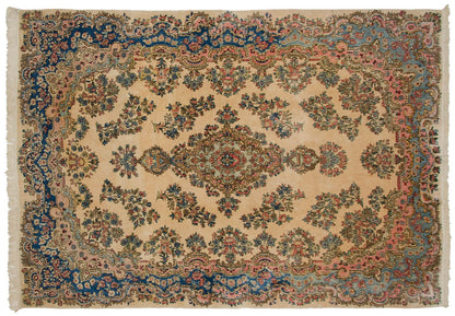 6x9 Vintage Fine Kerman Carpet