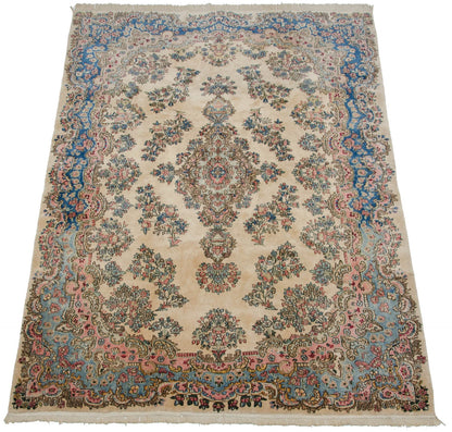 6x9 Vintage Fine Kerman Carpet