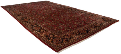 10.5x18.5 Vintage American Sarouk Carpet