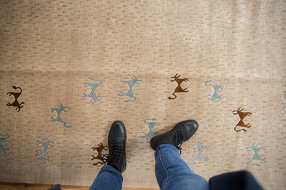 8x10 New Indian Folk Art Design Carpet