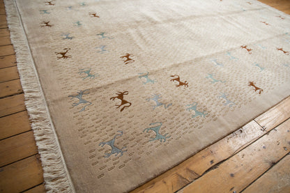 8x10 New Indian Folk Art Design Carpet