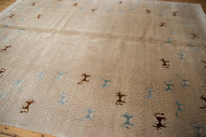 8x10 New Indian Folk Art Design Carpet