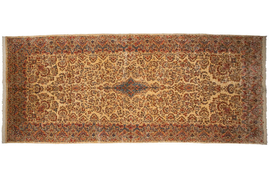 9.5x22.5 Vintage Kerman Carpet