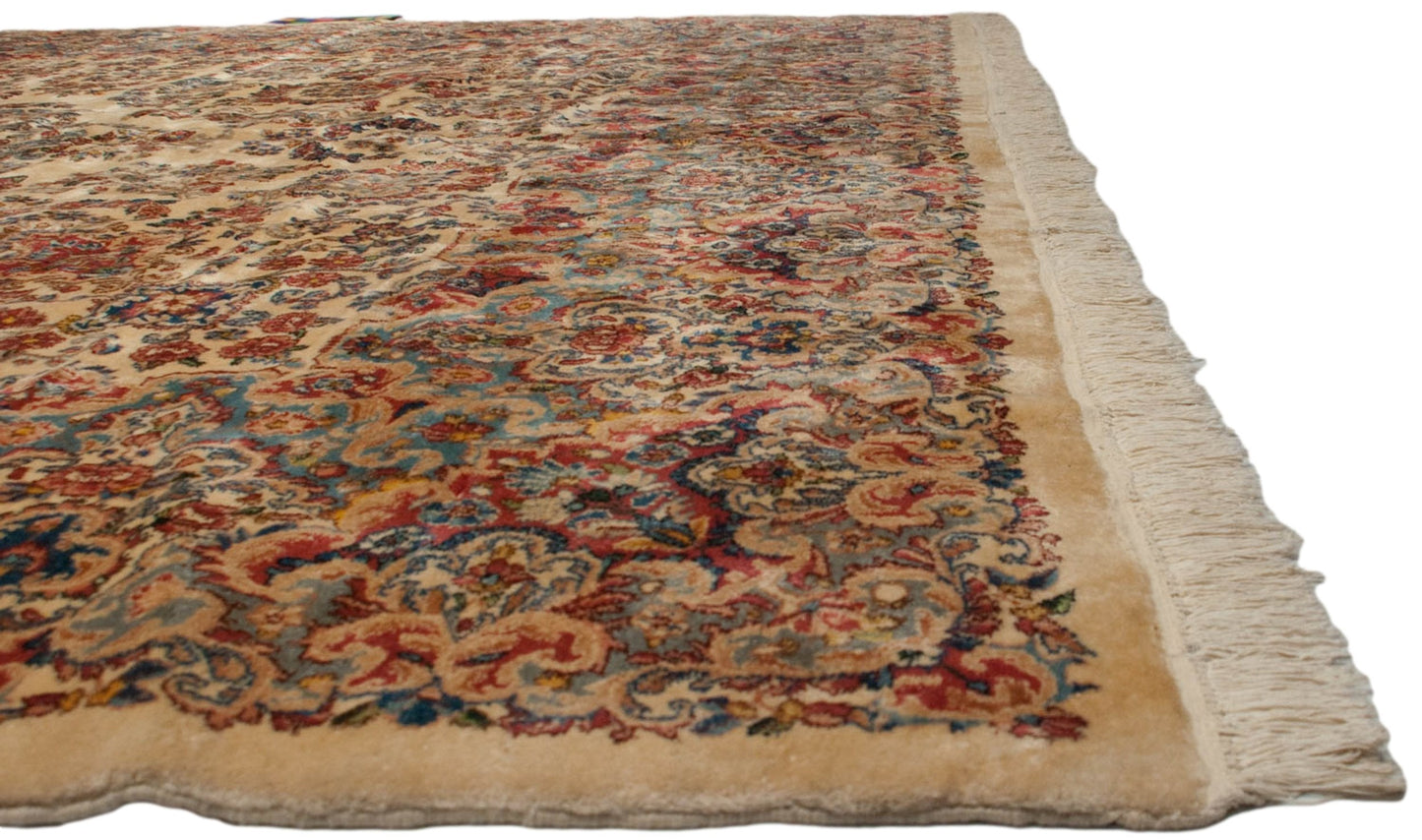 9.5x22.5 Vintage Kerman Carpet