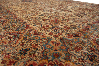 9.5x22.5 Vintage Kerman Carpet