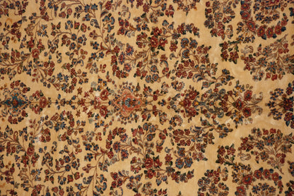 9.5x22.5 Vintage Kerman Carpet