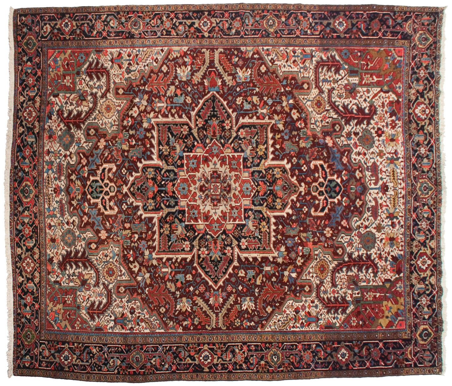 11.5x14 Vintage Heriz Carpet