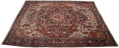 11.5x14 Vintage Heriz Carpet