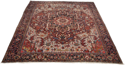 11.5x14 Vintage Heriz Carpet
