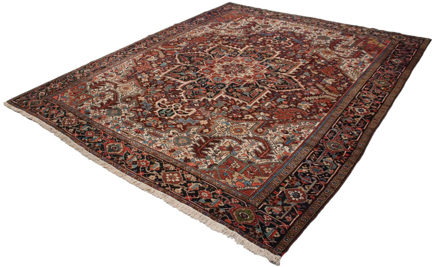 11.5x14 Vintage Heriz Carpet