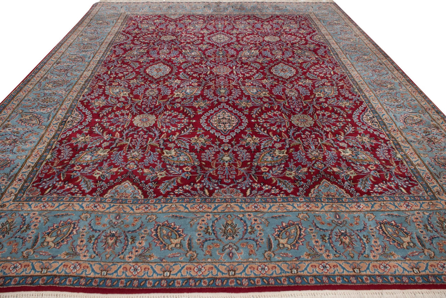 10x13.5 Vintage Kerman Carpet