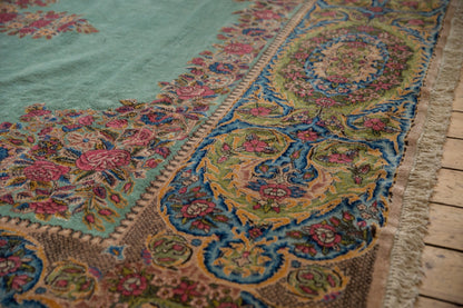 9.5x13.5 Vintage Kerman Carpet