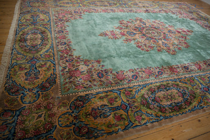 9.5x13.5 Vintage Kerman Carpet