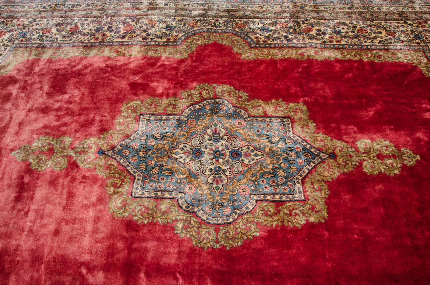 10x14.5 Vintage Fine Cyrus Crown® Kerman Carpet