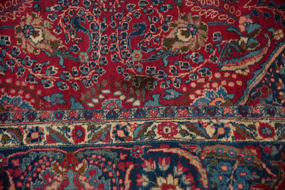 12x14 Vintage Tabriz Square Carpet