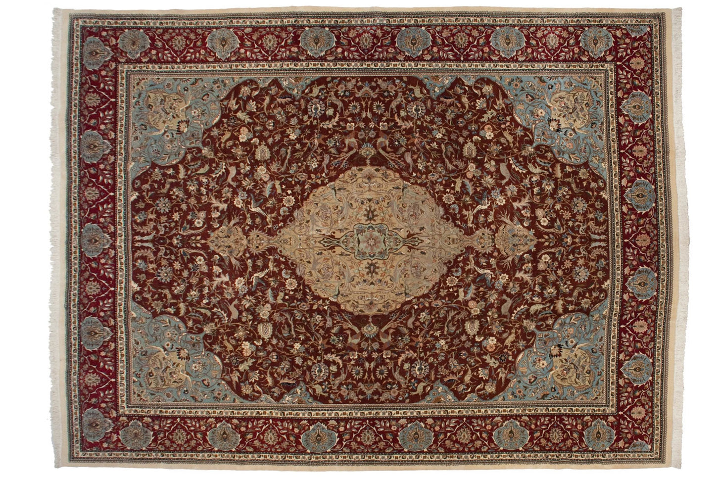 12x16 Vintage Tabriz Carpet