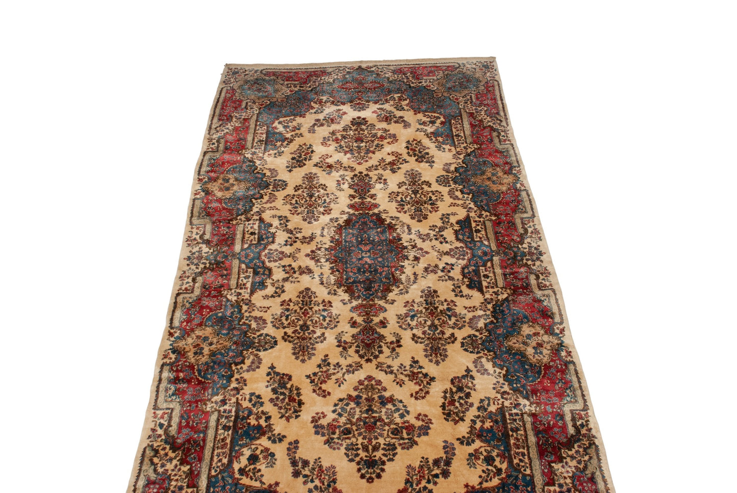 9x20 Vintage Kerman Carpet