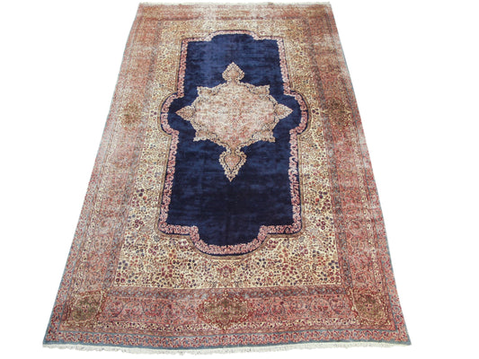 11.5x21 Vintage Fine Kerman Carpet