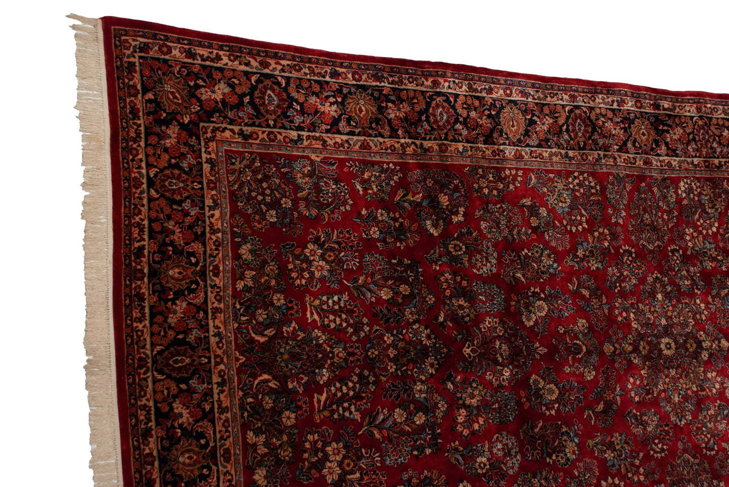 9x18 Vintage American Sarouk Carpet