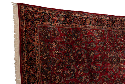 9x18 Vintage American Sarouk Carpet