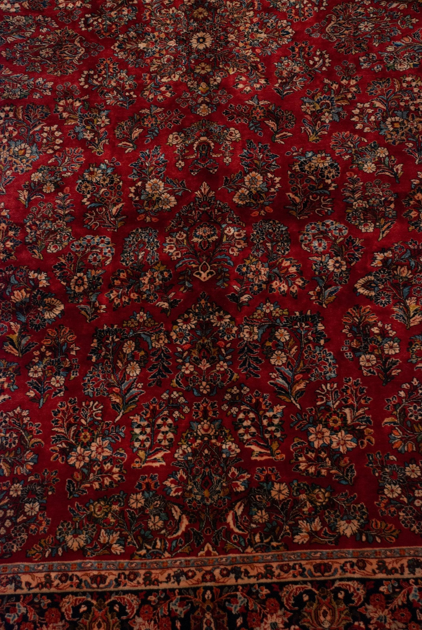 9x18 Vintage American Sarouk Carpet