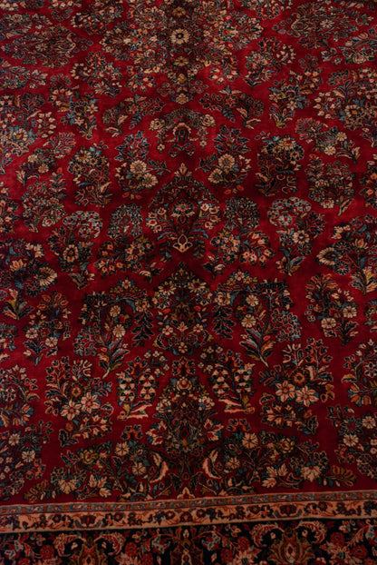 9x18 Vintage American Sarouk Carpet