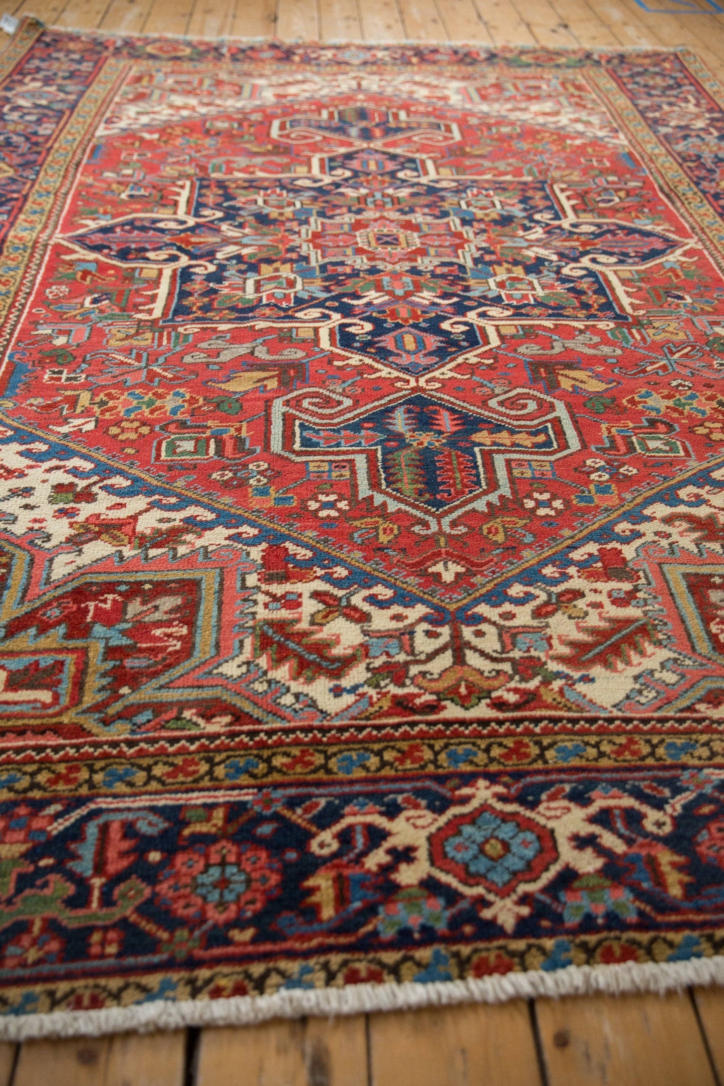 7x9.5 Vintage Heriz Carpet