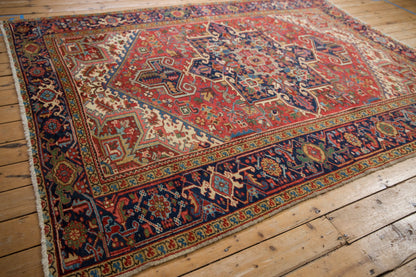 7x9.5 Vintage Heriz Carpet
