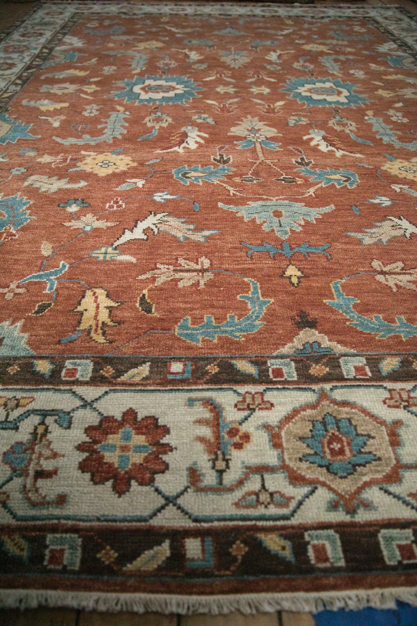 10x13.5 Indian Mahal Design Carpet