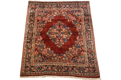 6x7.5 Vintage Sarouk Carpet
