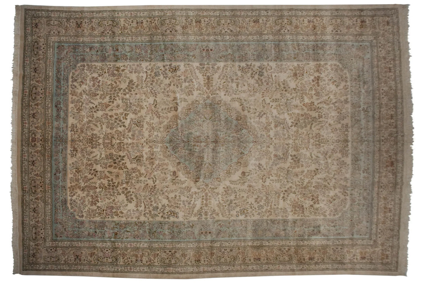 12x17.5 Vintage Tabriz Carpet