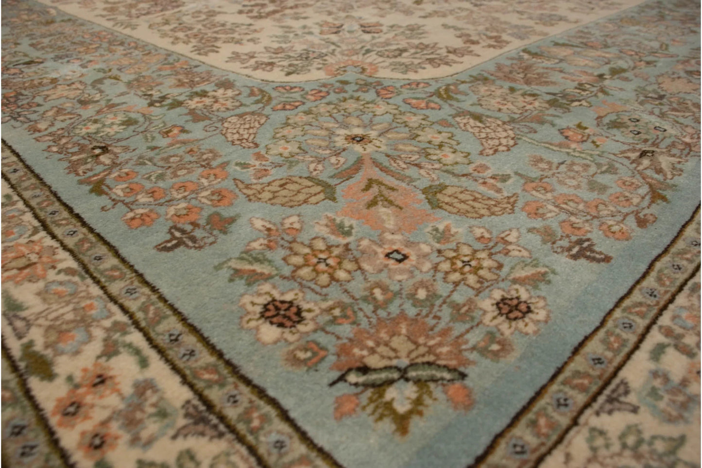 12x17.5 Vintage Tabriz Carpet
